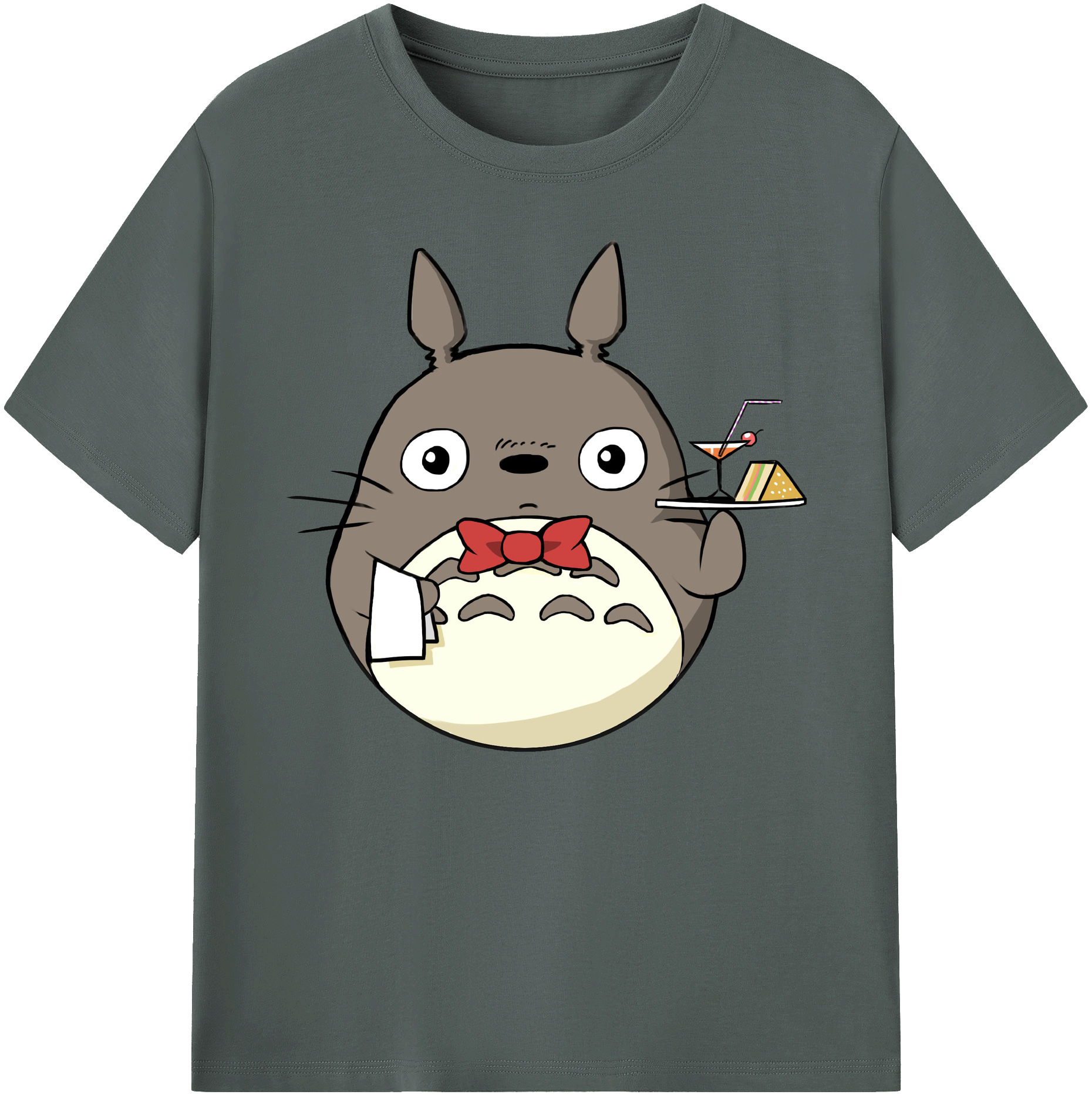 （画像用） となりのトトロ 草壁メイ 草壁サツキ My Neighbor Totoro Satsuki Kusakabe Mei Kusakabe 綿100％ メンズ半袖Tシャツ｜肌触りやわらか＆通気性